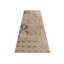 Vintage Turkish Runner, Beige-Brown With All-Over Floral Medallion – Rug & Kilim