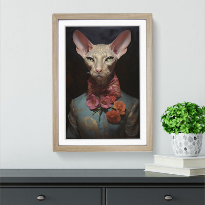 Sphynx Cat Orphism - Framed Print