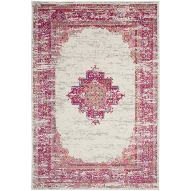 Tapis ivoire traditionnel Augusta, Rectangle 10 pi x 14 pi