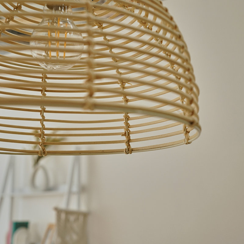 Hojovice 22.5 cm H Bowl Pendant Shade ( Clip On ) in Cream