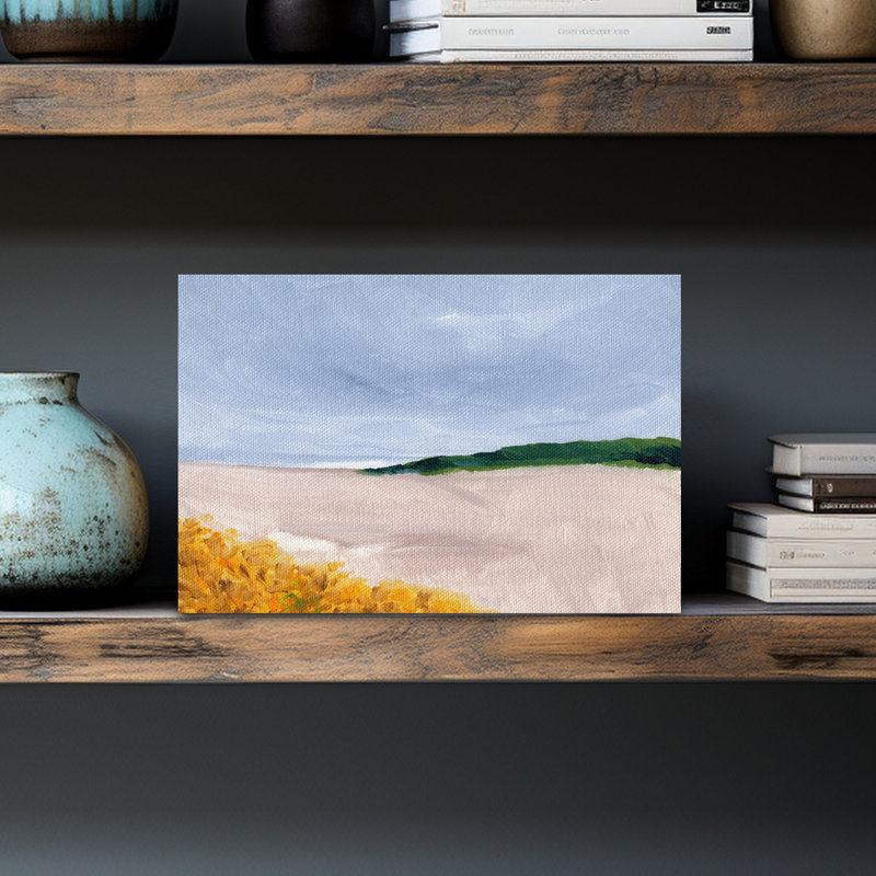 Golden Dunes Shore Peaceful Serene Tranquil Coastal Art mural