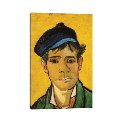Young Man with a Hat, 1888 by Vincent Van Gogh - 1 Piece Wrapped Canvas Painting