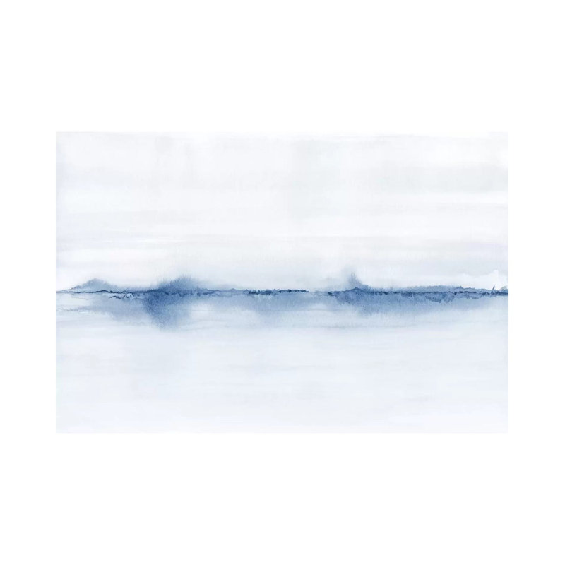 Watercolour Landscape V - Shades Of Blue - Wrapped Canvas Painting, 66.04 cm H x 45.72 cm W