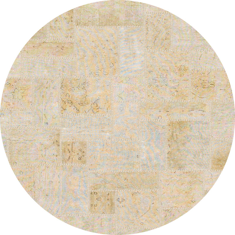 Tapis abstrait moderne 1428, Rond 3 pi