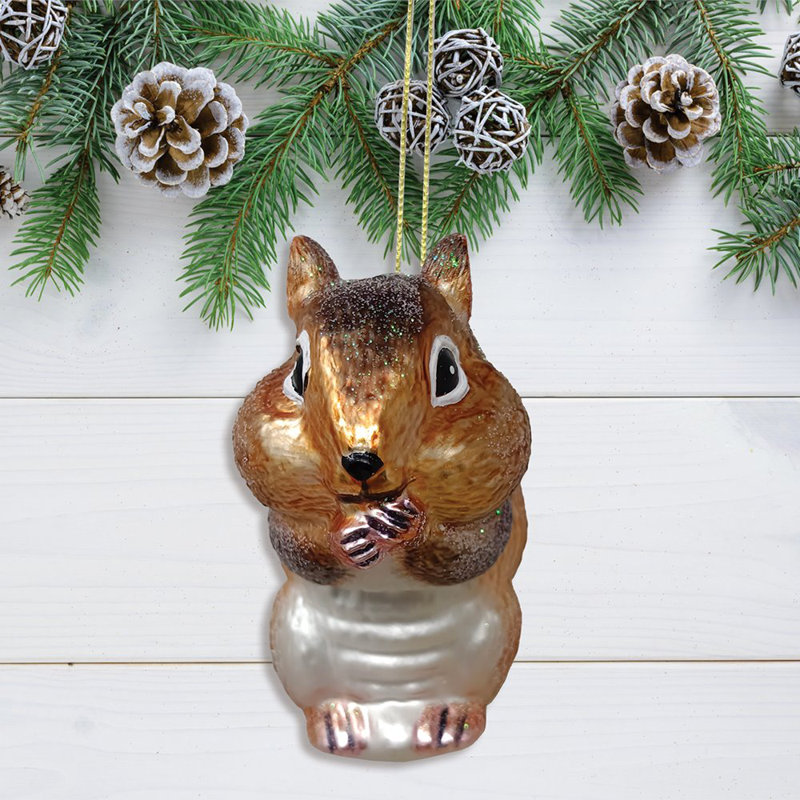 Ornement en forme d'arbre de Noël Chipmunk