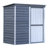 Shed-in-a-Box Steel Outdoor Storage Shed, 6 x 4 ft, Galvanized Charcoal