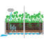 Griffiths Raised Garden Bed with Trellis-1370626299