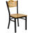 Elkton Slat Back Metal Restaurant Chair