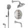 Miramar 2.0 GPM Styletherm 0.5" Thermostatic Shower System with Handshower Hook and Tub Spout