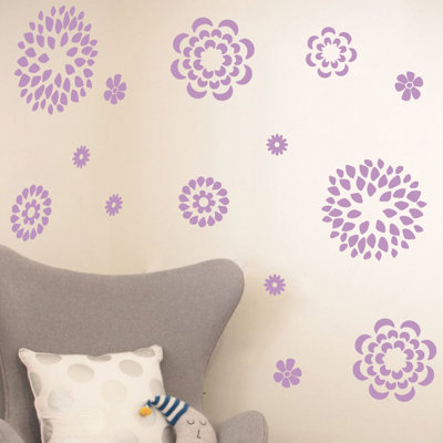 Adhésif décoratif motif floral
