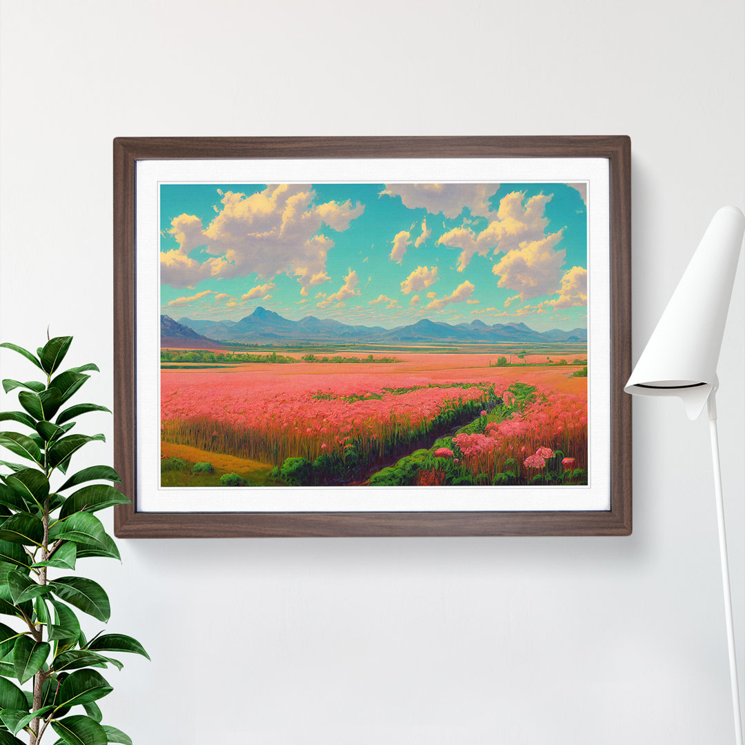 Spring Landscape Meadow - Single Picture Frame Print