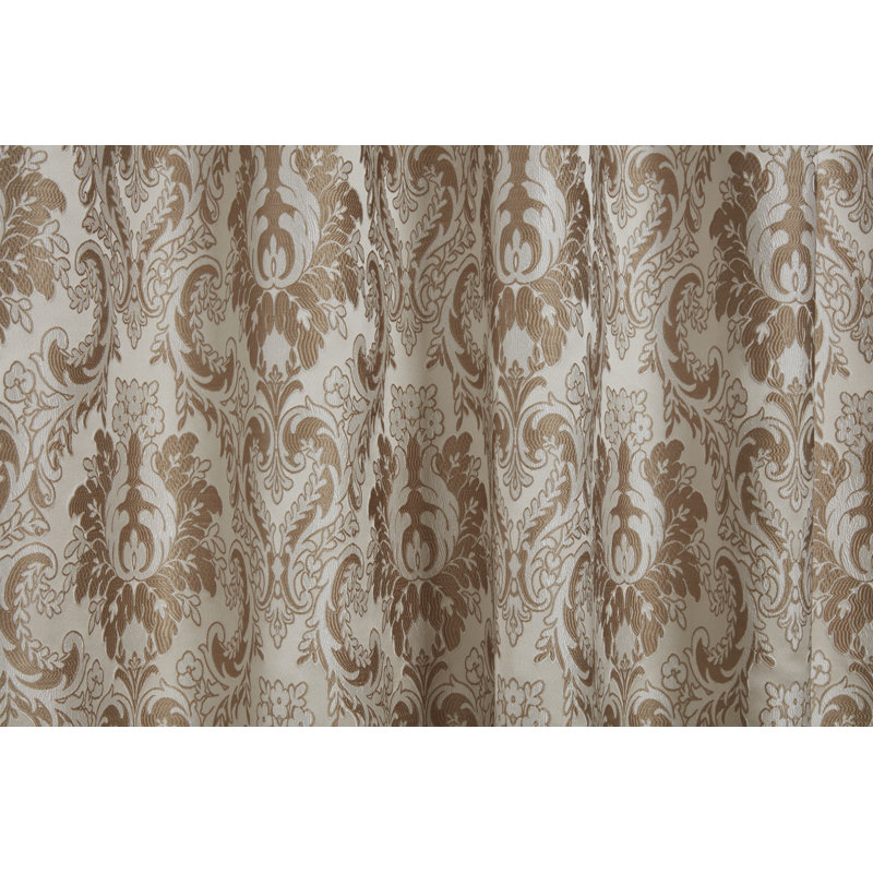 Cadnite Room Darkening Curtain Pair, Latte, 117 W x 183 D cm