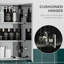 Armoire de salle de bain avec miroir - Rouille - Matériau en acier inoxydable imperméable