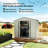 Garden Storage Shed Outdoor Storage Shed Garden Tool Storage Shed With Sloped Roof-120102689