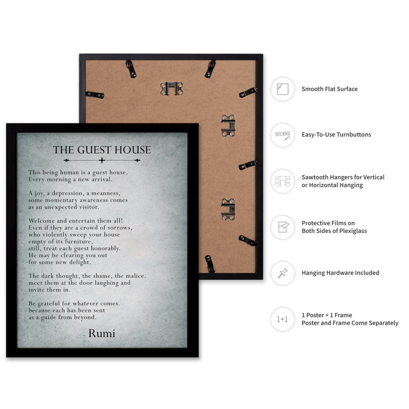 La maison d'amis, Black Framed, Poster, 18"H x 24"W