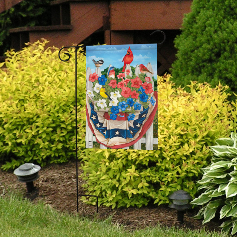 Drapeau de jardin POW Applique & brodé