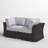 Dayse Fully Assembled 66'' Wide Outdoor Wicker Loveseat with Cushions-1372201287