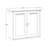 RiverRidge Geneva Two-Door Bathroom and Laundry Wall Mount Storage Medicine Cabinet with Fixed and Adjustable Shelves - White