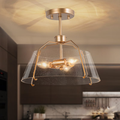 Lamar Glass Semi Flush Mount