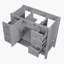 Meuble-lavabo polyvalent avec plusieurs options de rangement et fabrication durable-108526006