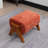 Betty Solid Wood Chenille Upholstered Ottoman-1789589828