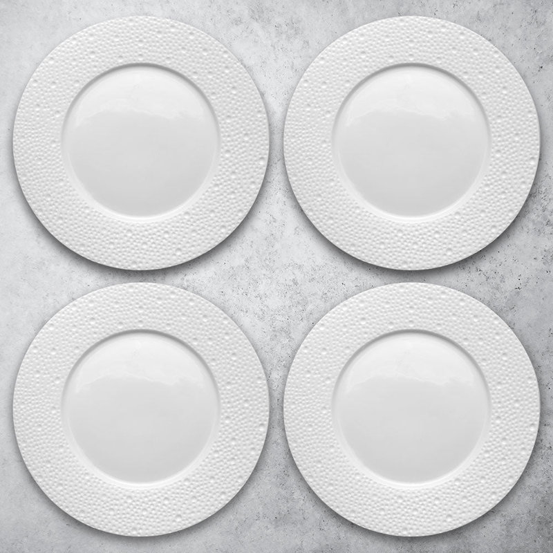 Assiette plate en porcelaine