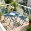 Ensemble de bistro 3 pièces pour 3 bistro d'extérieur avec table basse et terrasse