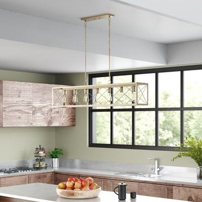 Evys Dimmable Kitchen Island Linear Chandelier