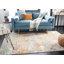 Felty Abstract Grey/Pink Area Rug-1555893083