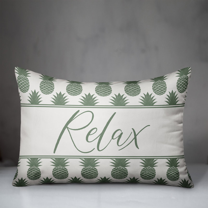 Geometric Outdoor Reversible Throw Pillow, Green