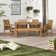 Alfonsi Rectangular 7 - Person 60" Long Acacia Patio Dining Set