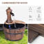 Bidwell Outdoor Wood Weather Resistant Urn Fountain