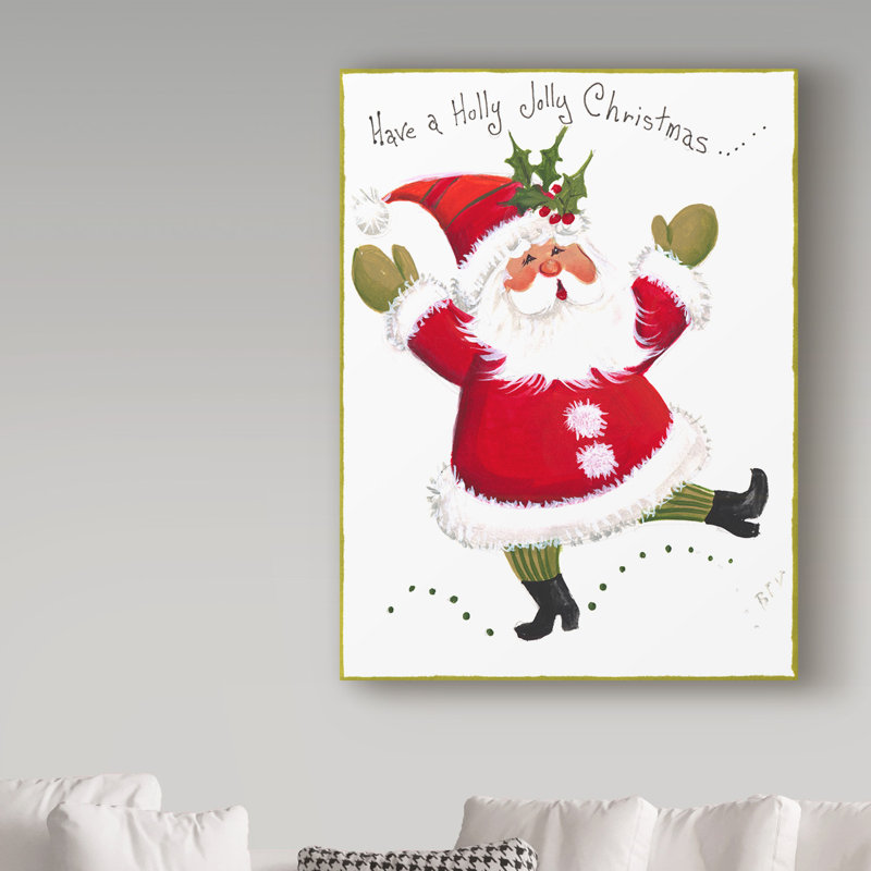 « a a holly jolly christmas », art sur toile, H 32 po x l 24 po x P 2 po
