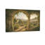 Arche de jardin serein avec paysages verdoyants et statues-1804136749
