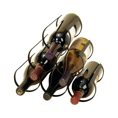 Industrial Metal Wine Rack, SMALL SIZE, Black by Prep & Savour