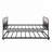 Metal Daybed Platform Bed Frame with Trundle Built-in Casters