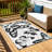 Butterfly Pattern Outdoor Rug, Waterproof PP Camping Mat, Reversible Washable Non-Slip Picnic Rug for Patio, Garden, Beach and RV-808102462