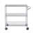 3-Tier Utility Cart Rolling Cart on Wheels 30"x18"x32.4" 661 LBS 6 Hooks