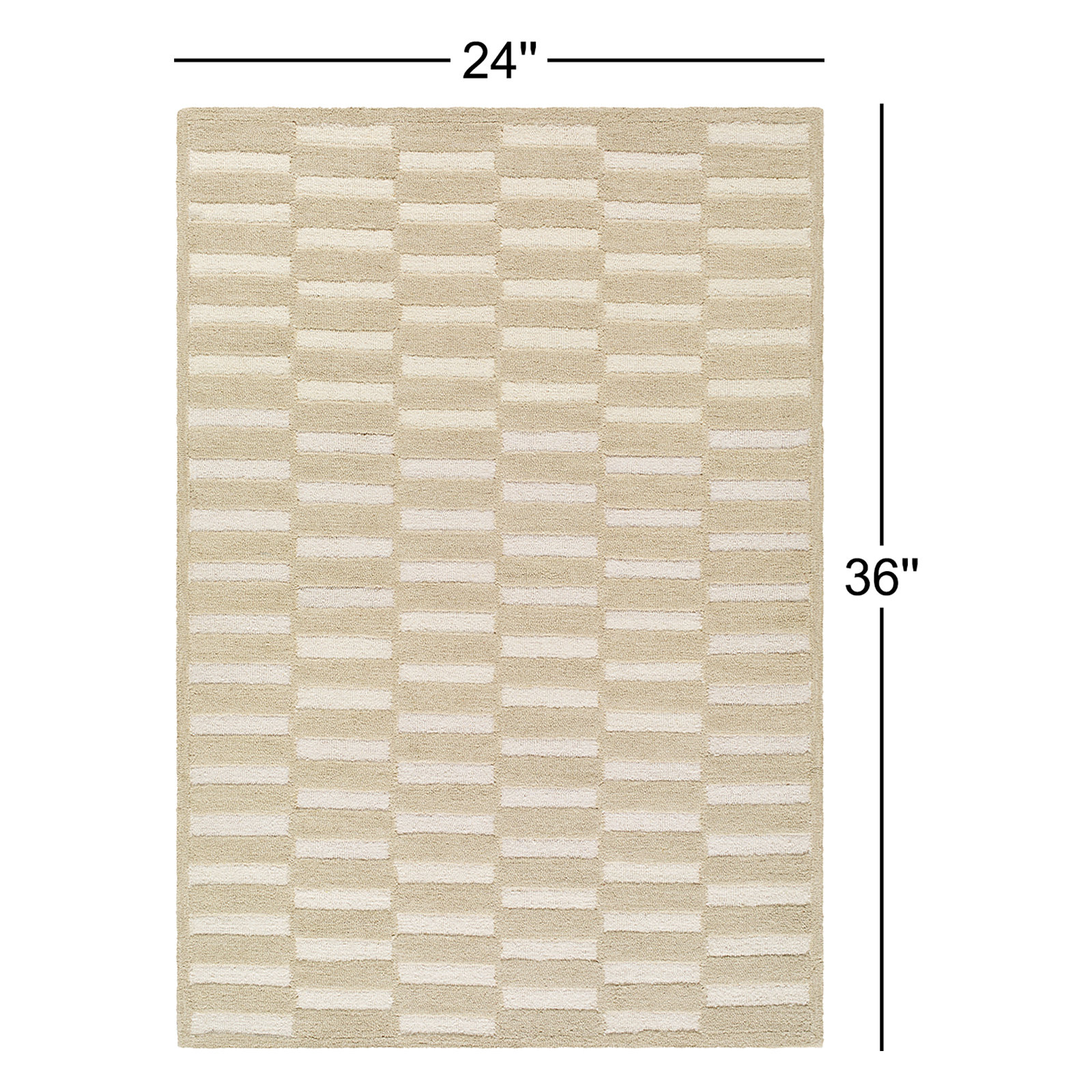 Wright Hand-Tufted Geometric Accent Rug, Rectangle 2' x 3'