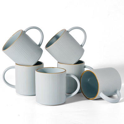 16 Oz Coffee Mugs, Set of 6
