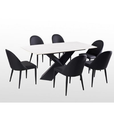 Jakeira 7-pcs Dining Table Set