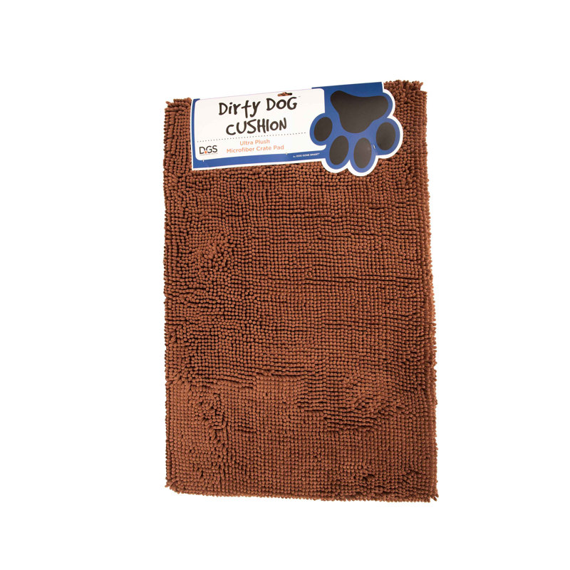 Coussin pour chien DGS Pet Products, Brun, Moyen (l 30 po x P 21 po x H 2,5 po)