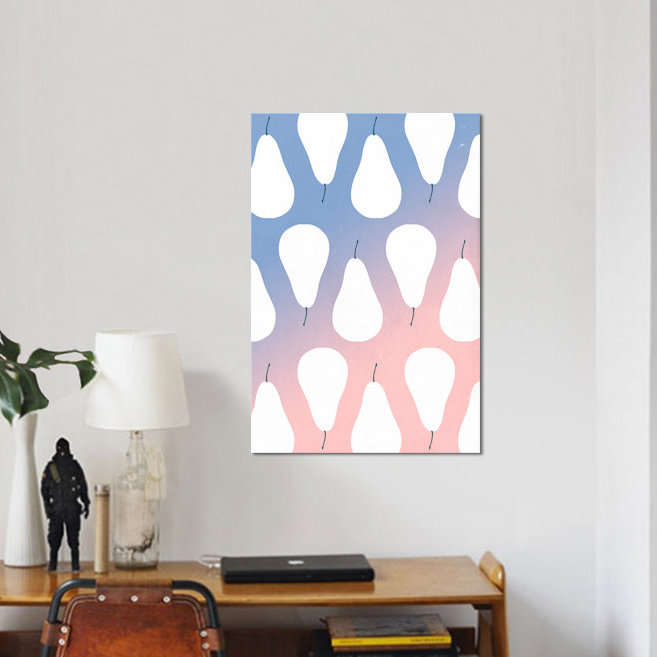 «Pears», impression sur toile, H 18 po x l 26 po x P 1,5 po, Pas de tapis, Toile tendue