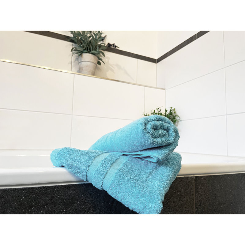 Midweight Hand Towel, Aqua