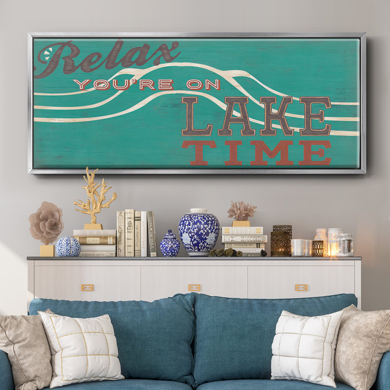 Cabin Life Collection H-, toile encadrée, H 20 po x l 50 po