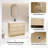 42" Freestanding Bathroom Vanity with Resin Sink-1801747466