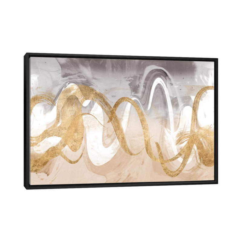 «Infinite Swirl II», reproduction sur toile, H 18 po x l 26 po, Toile encadrée, Noir