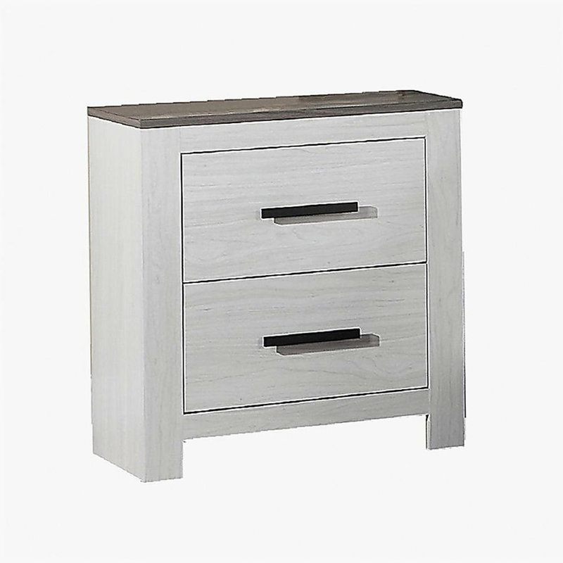 Table de chevet 1 pièce blanche