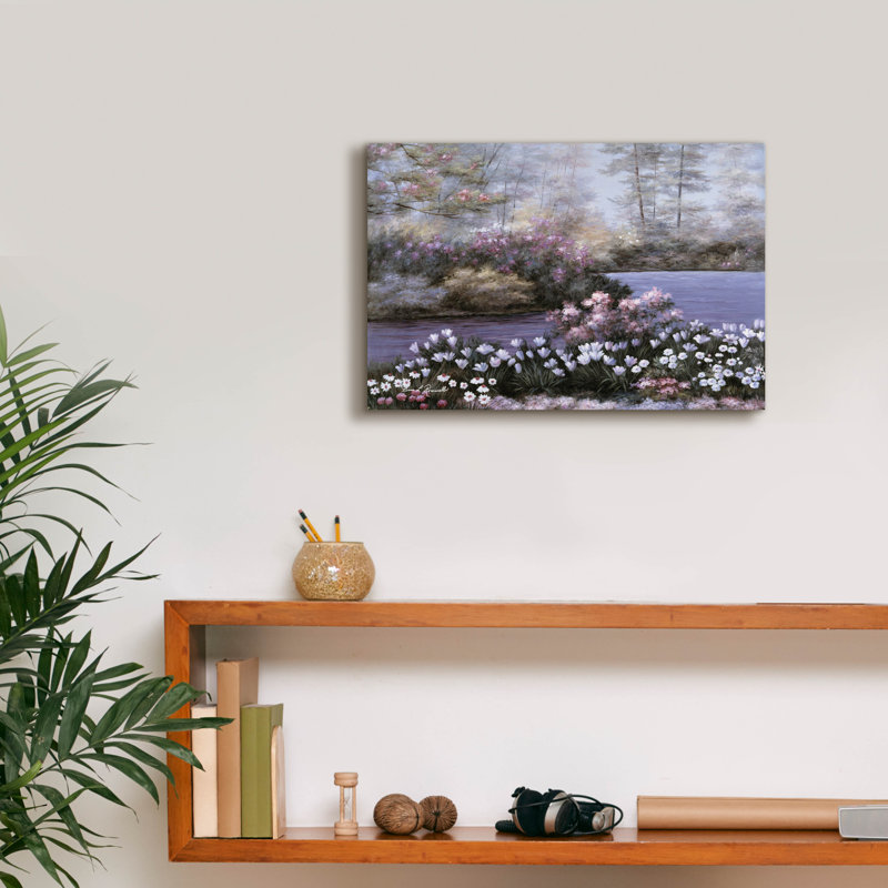 «Still Waters» par Diane Romanello, art mural sur toile, H 12 po x l 18 po x P 0,75 po