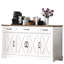 Ensemble de 1 buffet de style ferme avec portes de grange et tablettes réglables Heritage